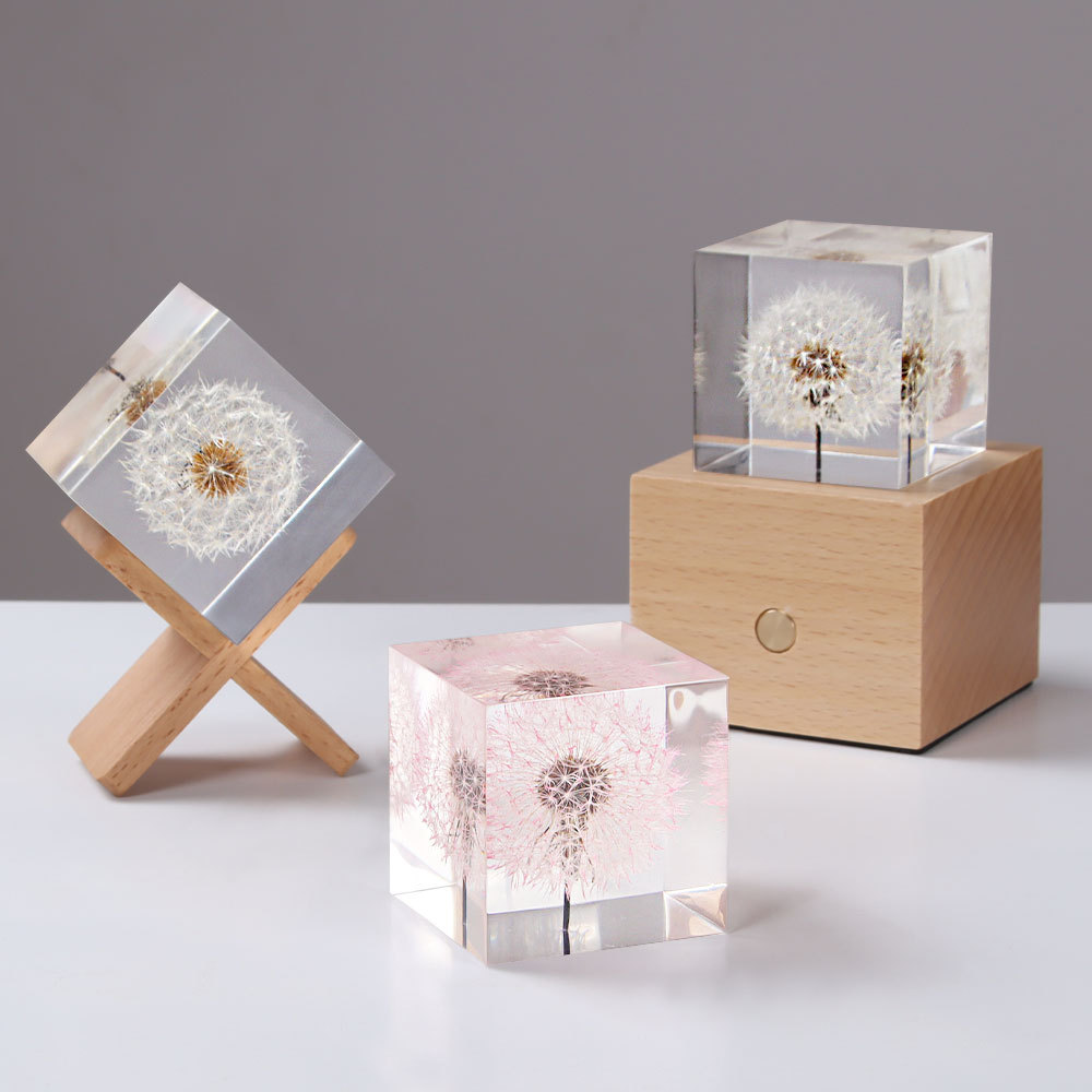 Flower Preservation Resin - Karahindiba korunmuş taze çiçekler ve kurutulmuş