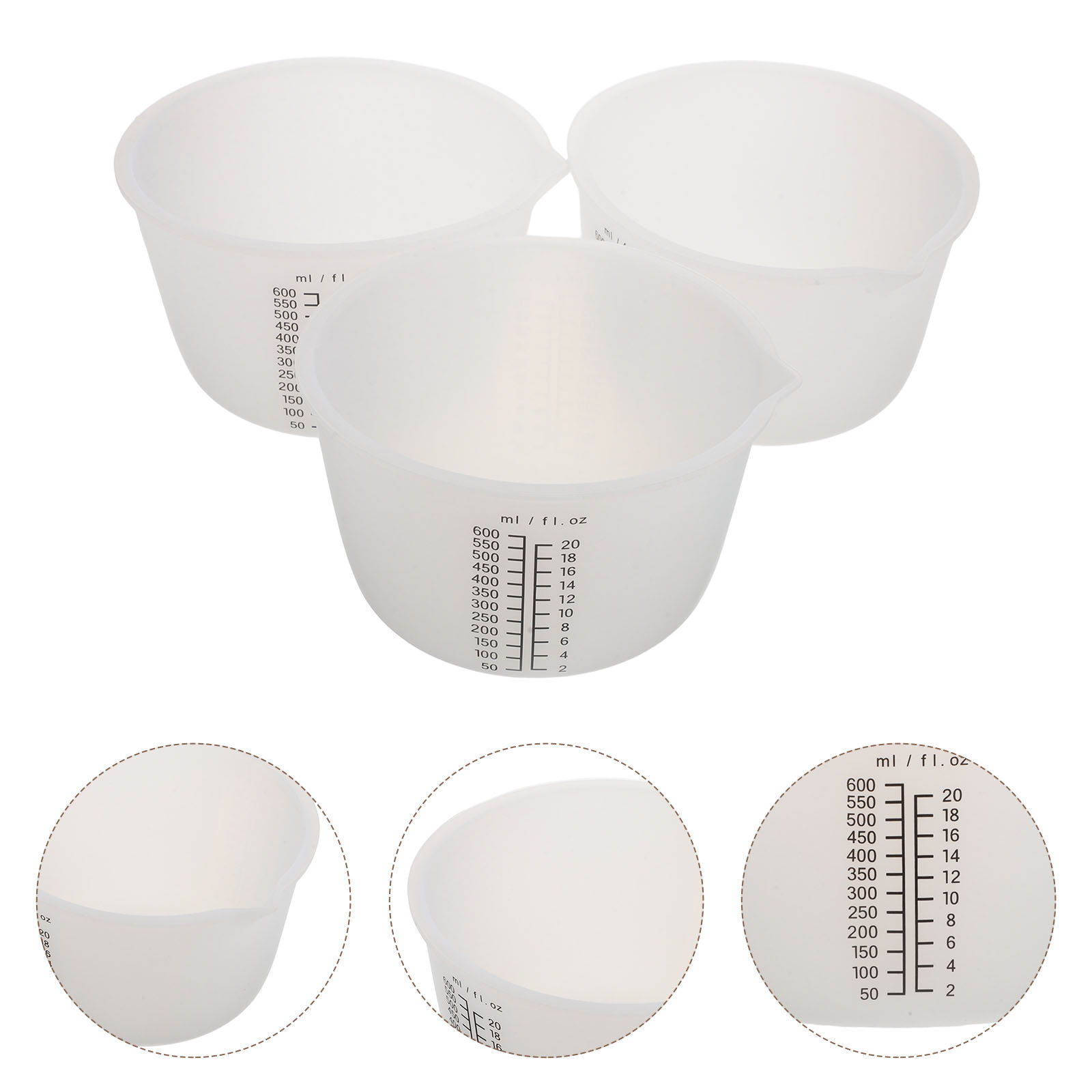 3 Adet Silikon Reçine Dökme Ka - Mixing Cup Silicone incelemesi ve fiyatı