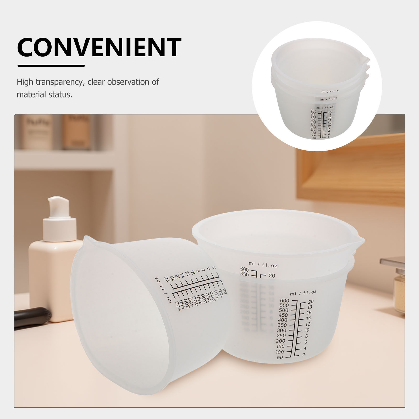 3 Adet Silikon Reçine Dökme Ka - Mixing Cup Silicone incelemesi ve fiyatı