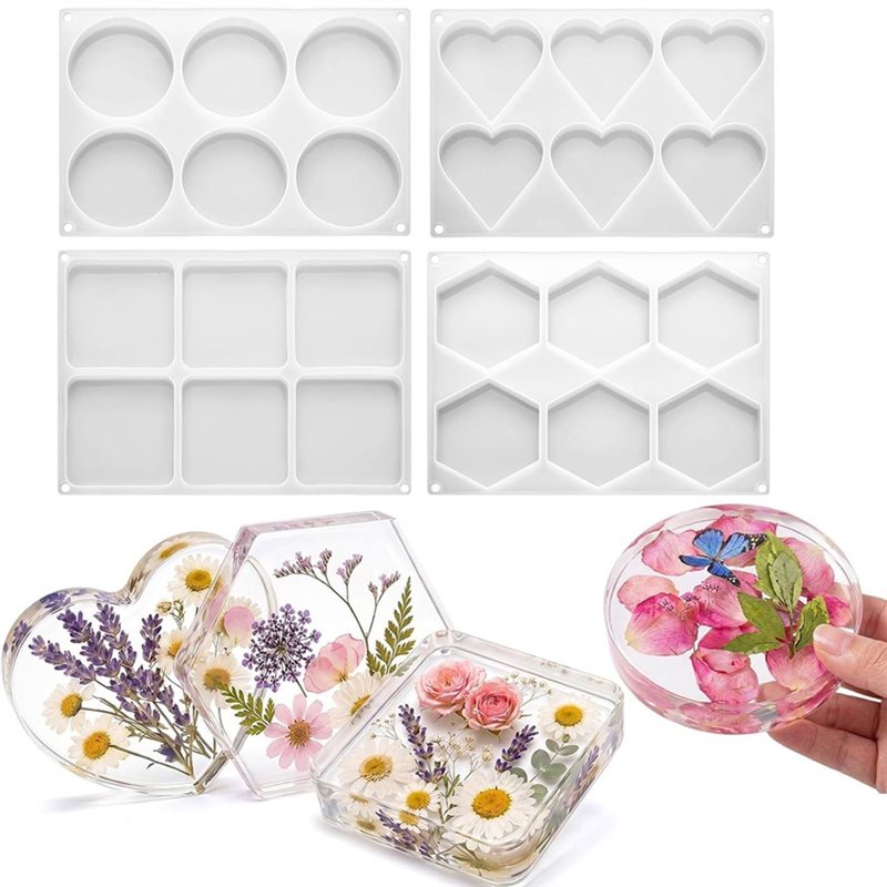 [ABFI!】 DIY Epoksi Sanat El Sa - Coaster Mold Round incelemesi ve fiyatı