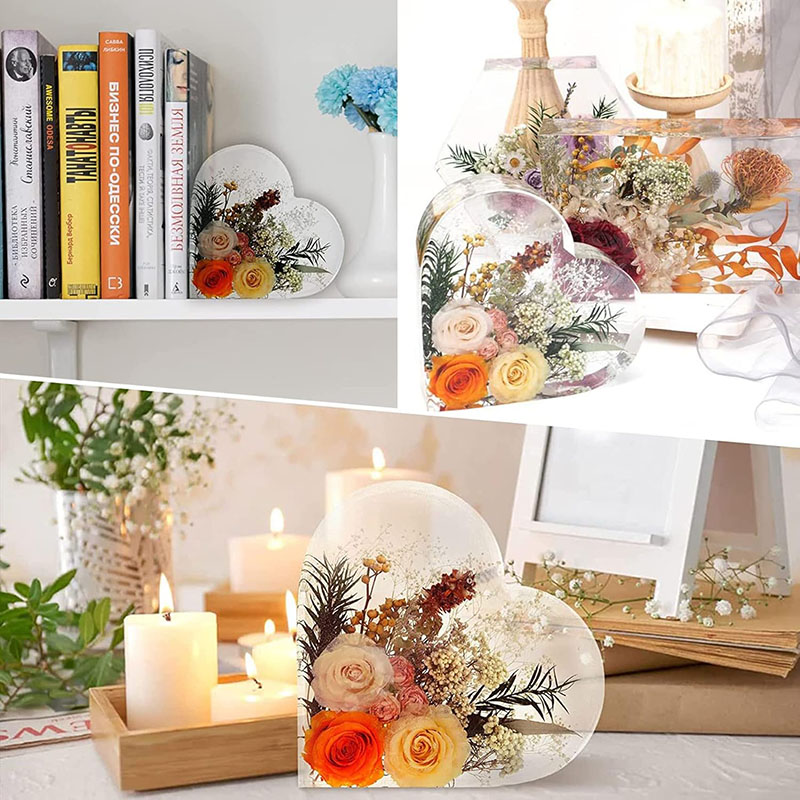 Büyük Kalp Epoksi Reçine Kalıp - Flower Preservation Resin incelemesi ve fiyatı