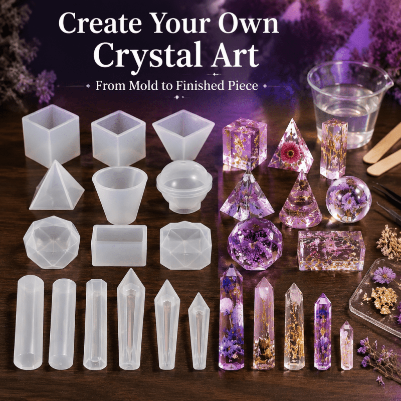 15 adet Kristal Reçine Silikon - Resin Jewelry Kit incelemesi ve fiyatı