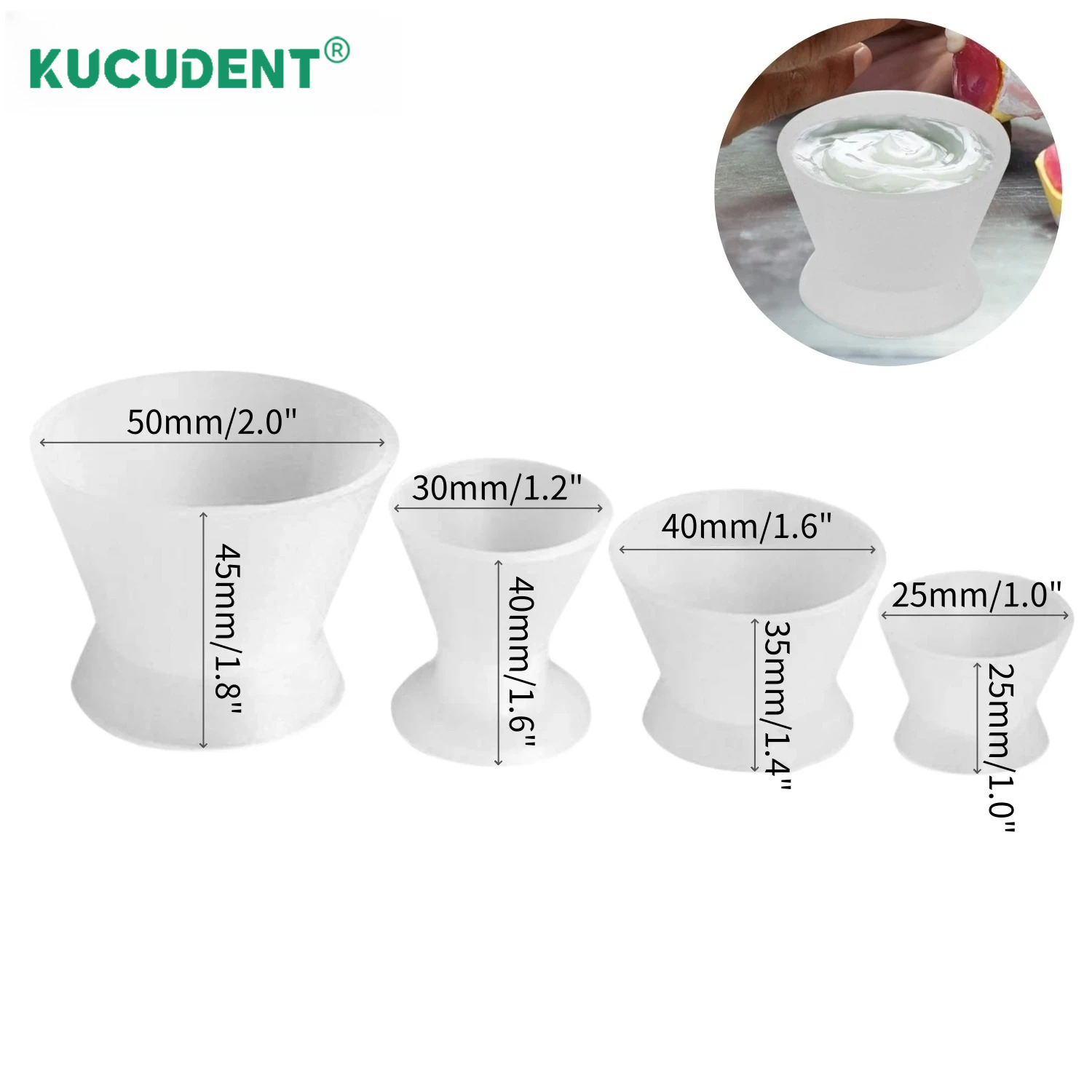 4 Parça/Set Diş Hekimliği Sili - Mixing Cup Silicone incelemesi ve fiyatı